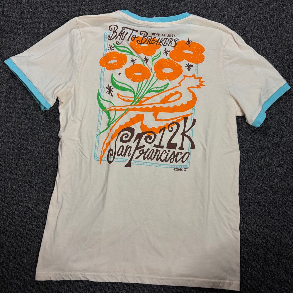 Vintage Y2k Bay to Breakers 12k Race Run Marathon San Francisco Graphic Tee L